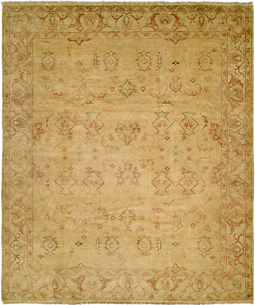 HRI Oushak B-2B Gold Rug