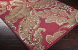 Surya Rug Co. Riley Burgundy Rug | Mocha Rugs | Rugs Done Right 