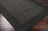 Border Surya Rug Co. Mystique Charcoal Rug | Two Tone Rugs | Rugs Done Right 