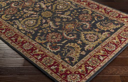 Rectangular Surya Middleton Black Rug | Traditional Rugs | Rugs Done Right