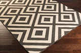 Indoor Surya Black Rug | Geometric Rugs | Rugs Done Right
