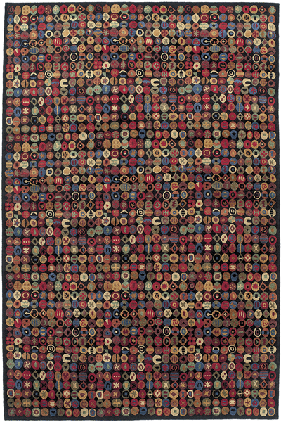 Tibet Rug Company 100 CT Bottlecaps Black Rug