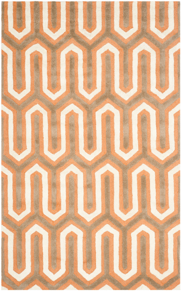 Safavieh Clearance Cambridge CAM351Y Orange Rug