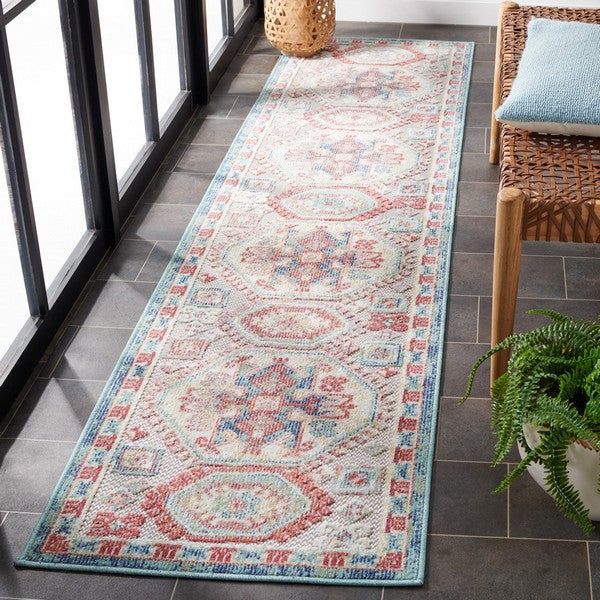 safavieh clearance cabana cbn541p rust blue rug