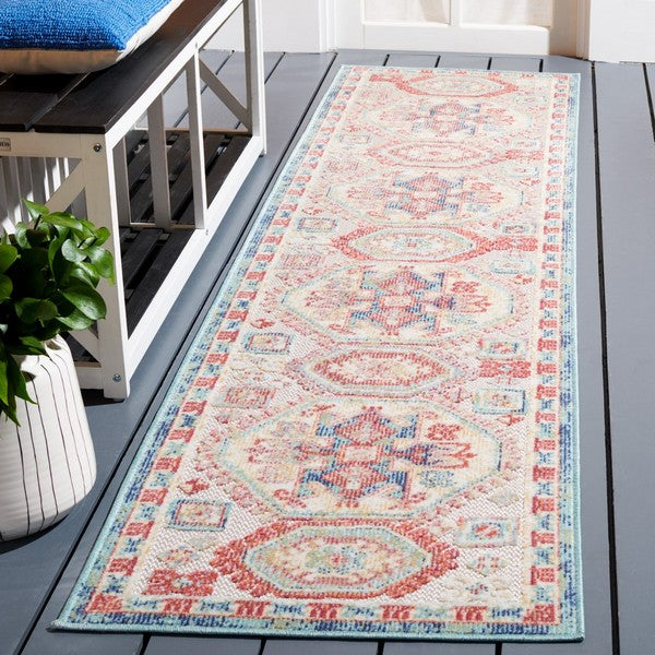 safavieh clearance cabana cbn541p rust blue rug