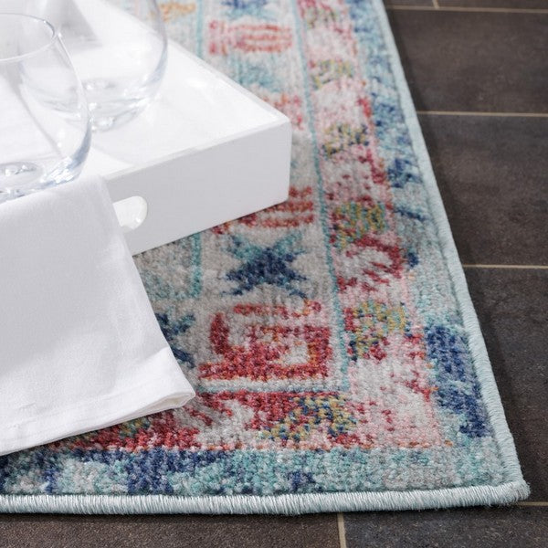 safavieh clearance cabana cbn541p rust blue rug