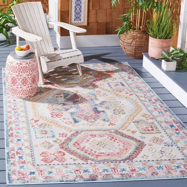 safavieh clearance cabana cbn541p rust blue rug