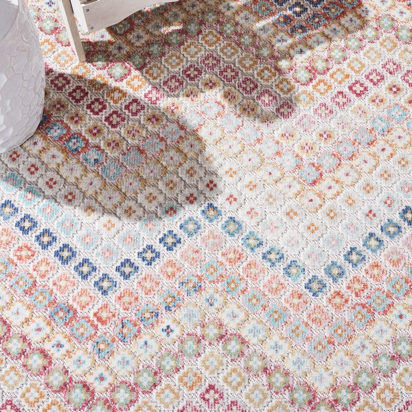 safavieh clearance cabana cbn592p rust blue rug