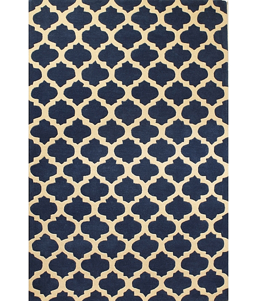 HRI Metro CC3019 Deep Blue Rug