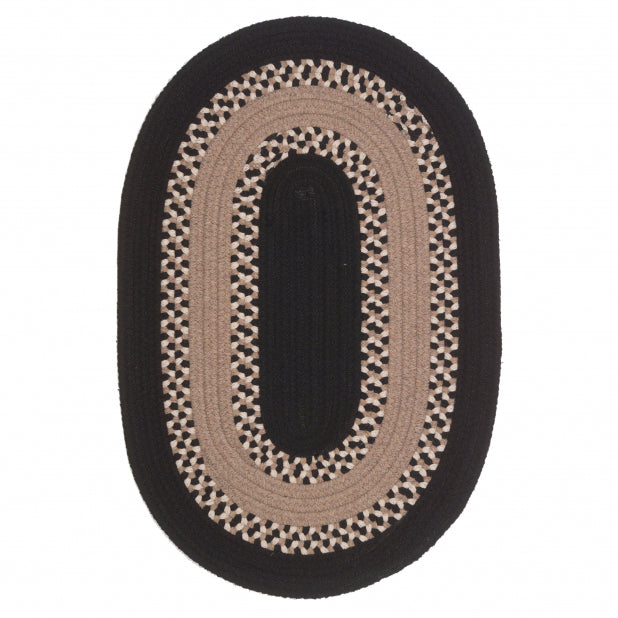 colonial mills corsair banded ci47 black rug