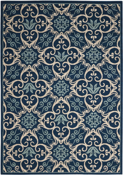 Nourison Clearance Caribbean CRB02 Navy Blue Rug