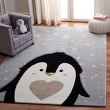 safavieh clearance carousel kids crk132f light grey rug