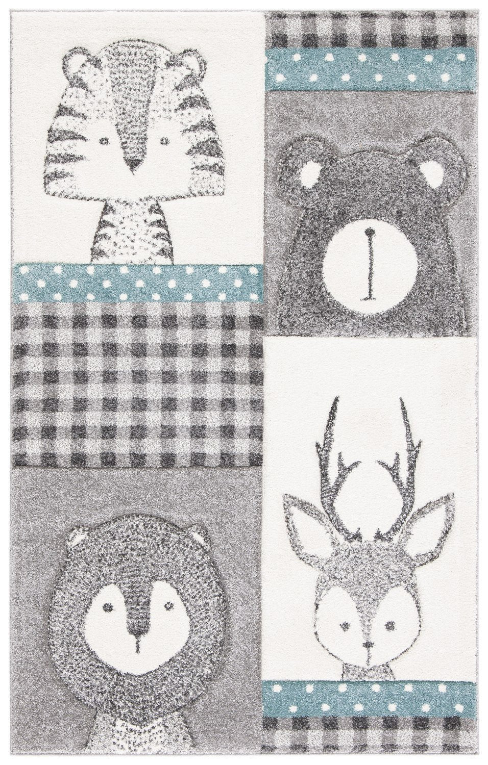 Safavieh Clearance Carousel Kids CRK188B Grey Rug