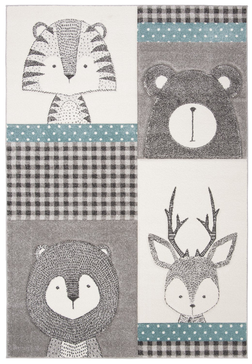 Safavieh Clearance Carousel Kids CRK188B Grey Rug