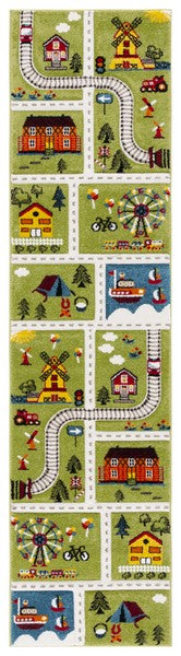 safavieh clearance carousel kids crk197y green rug