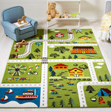 safavieh clearance carousel kids crk197y green rug