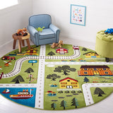 safavieh clearance carousel kids crk197y green rug