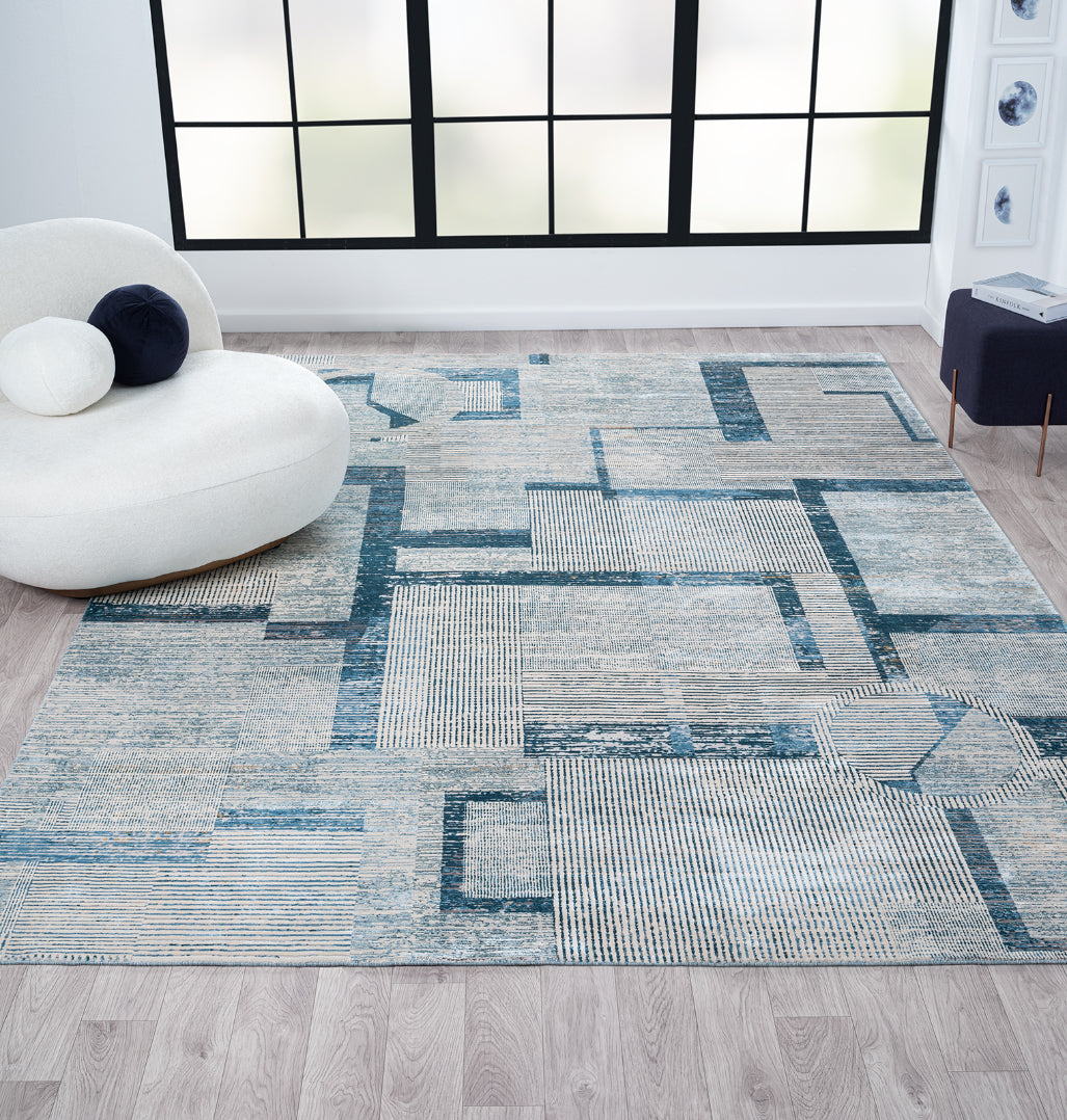 rugs done right concord co25 denim geo rug
