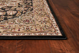Kas Clearance Cambridge 7327 Black Rug