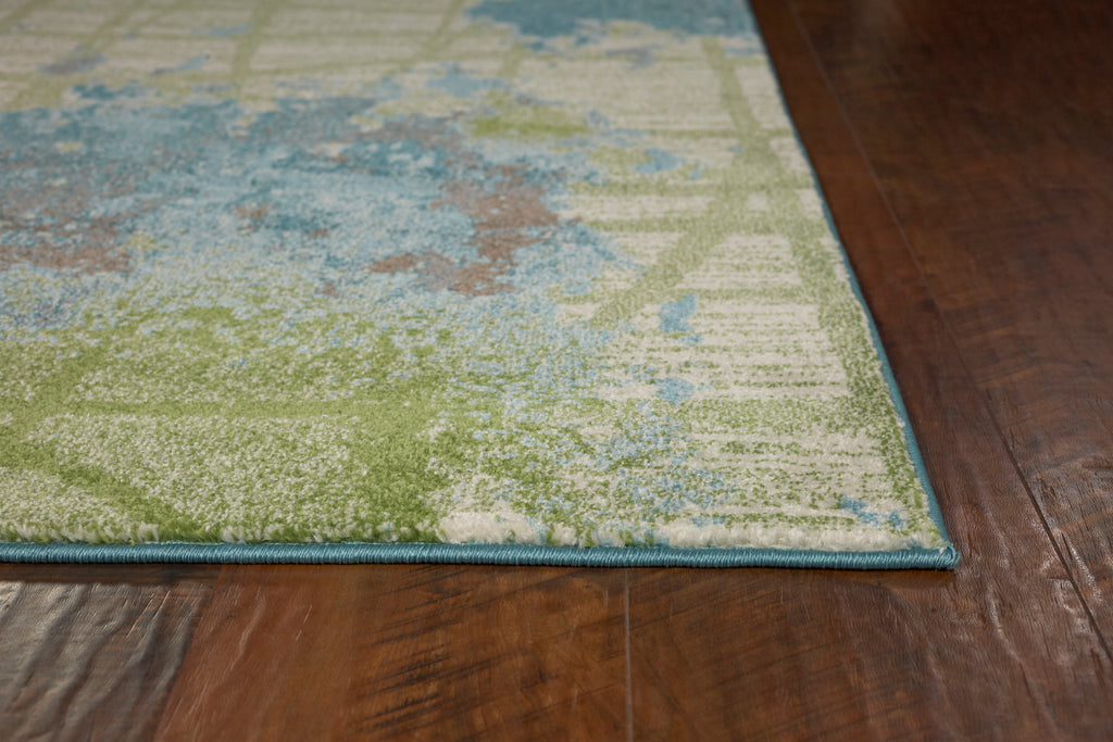 Kas Oriental Illusions 6207 Blue Green Rug
