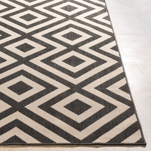 Contemporary Surya Black Rug | Outdoor Rugs | Rugs Done Right