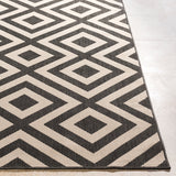 Contemporary Surya Black Rug | Outdoor Rugs | Rugs Done Right