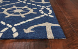 Kas Oriental Harbor 4220 Navy Rug