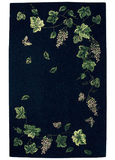 Delos, Inc. Dionysus D0032 Black Rug