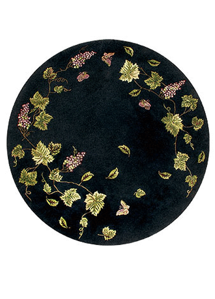 Delos, Inc. Dionysus D0032 Black Rug