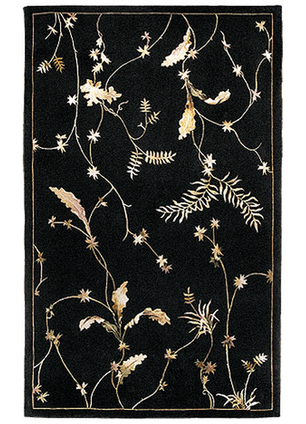Delos, Inc. Dionysus D0142 Black Rug