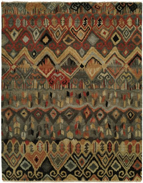 Rugs Done Right Acton AT51 Steel Blue / Earth Tones Rug