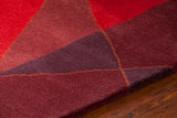 chandra daisa dai 9 red rug