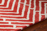 chandra davin dav 25810 red rug