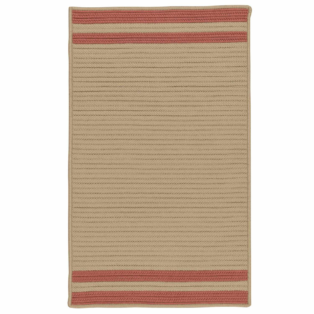 colonial mills denali end stripe de35 brick red rug