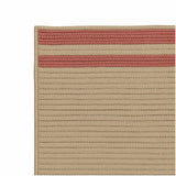 colonial mills denali end stripe de35 brick red rug