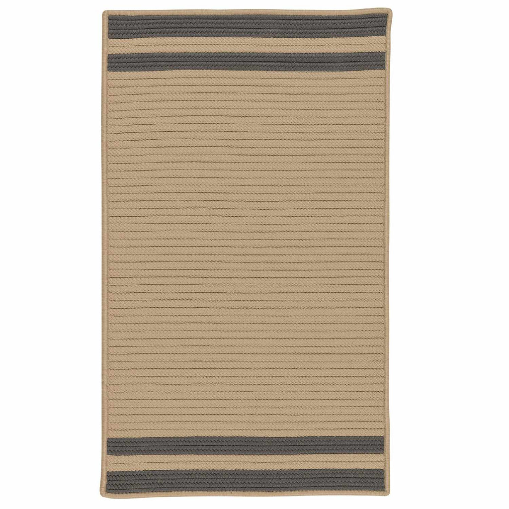 colonial mills denali end stripe de85 grey rug