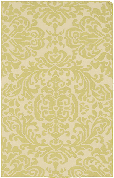 HRI Damask DHG10 Lime Rug