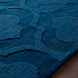 Surya Rug Co. Central Park Navy Blue Rug | Solid Rugs | Rugs Done Right 