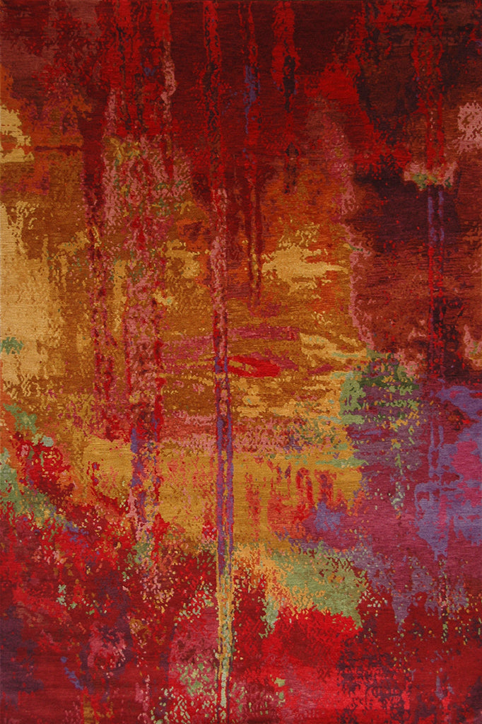 Tibet Rug Company 100 CT Dharma Red Rug