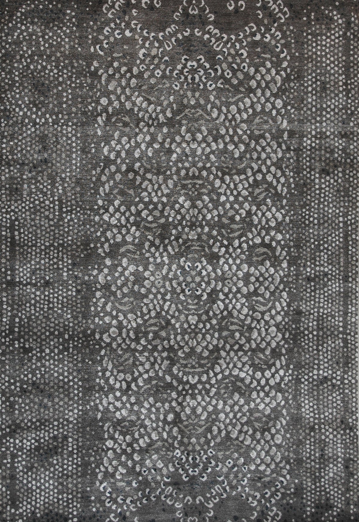 Tibet Rug Company 100 CT DIAMONDBACK CHARCOAL with SILK  Rug