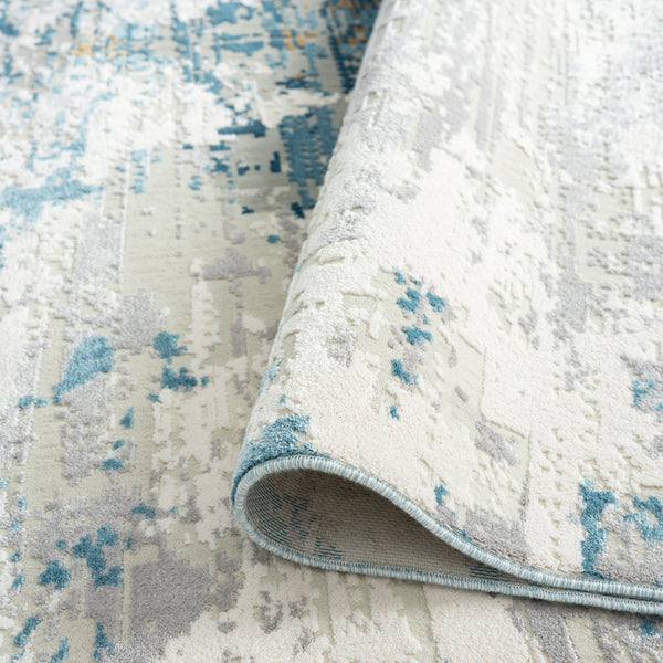 Kalaty Clearance Ethos ET-398 Blue Grey Abstract Rug