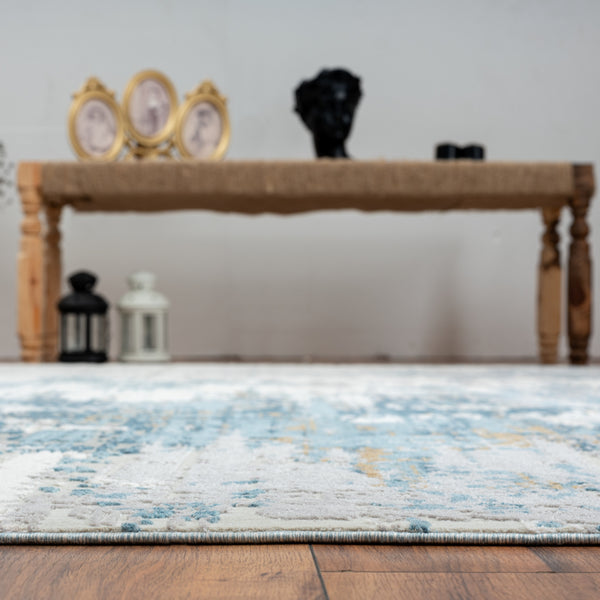 Kalaty Clearance Ethos ET-398 Blue Grey Abstract Rug