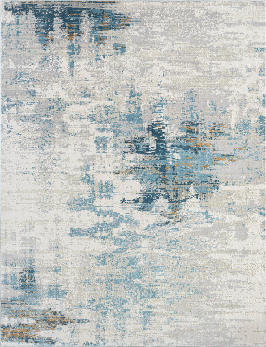 Kalaty Clearance Ethos ET-398 Blue Grey Abstract Rug