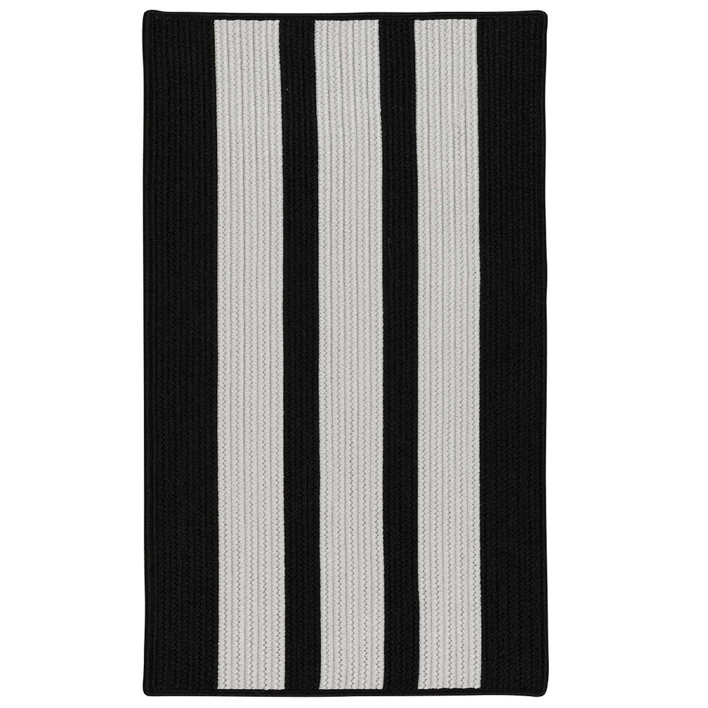 colonial mills everglades vertical stripe ev27 black shadow rug