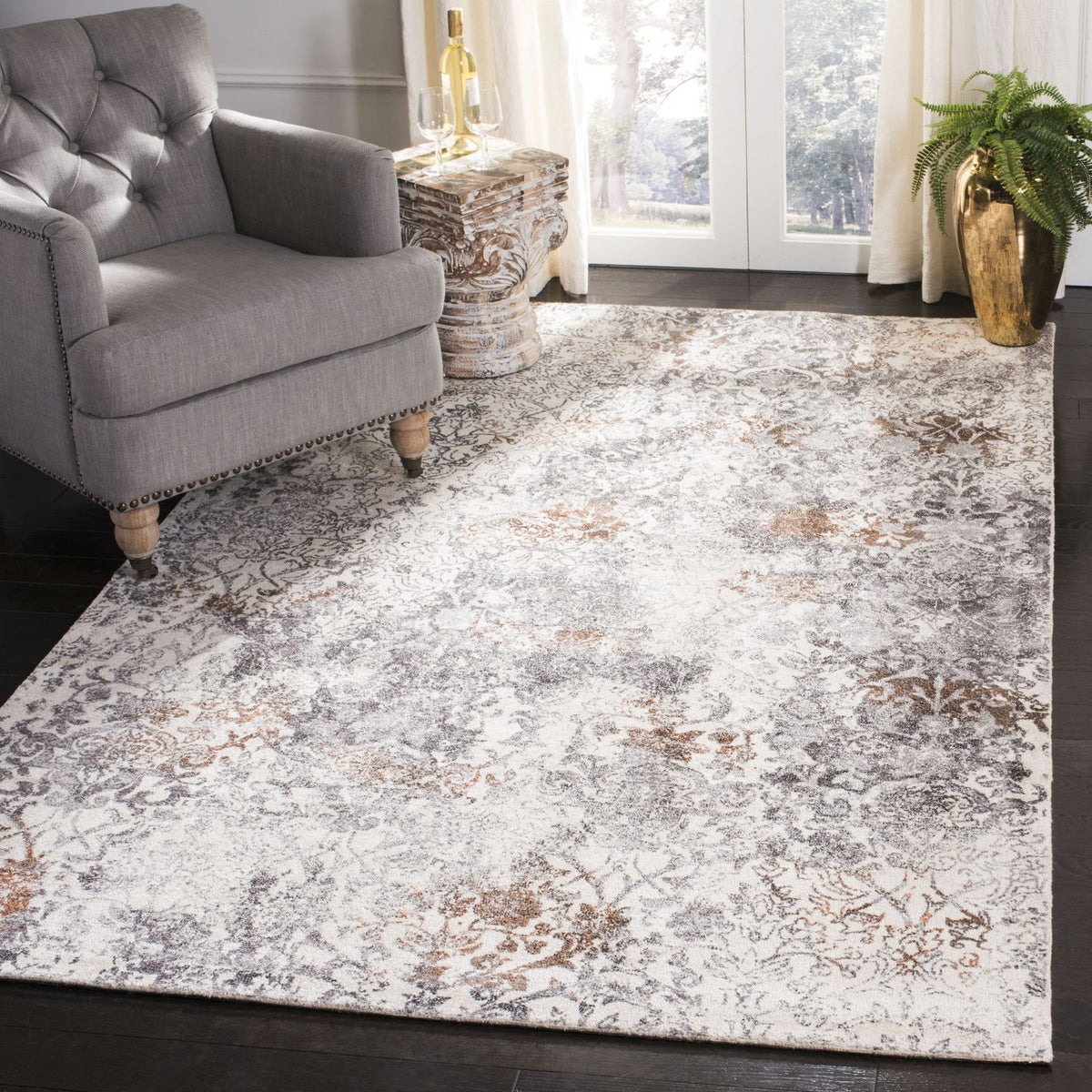 safavieh clearance expression exp479a ivory grey rug