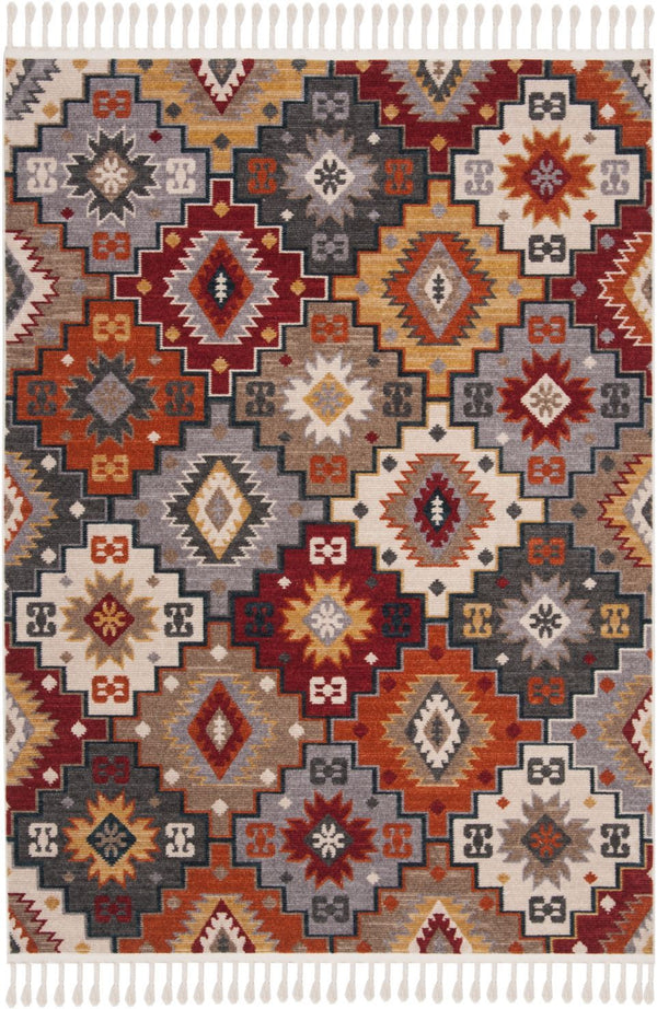 safavieh clearance farmhouse 800 fmh805f grey red rug