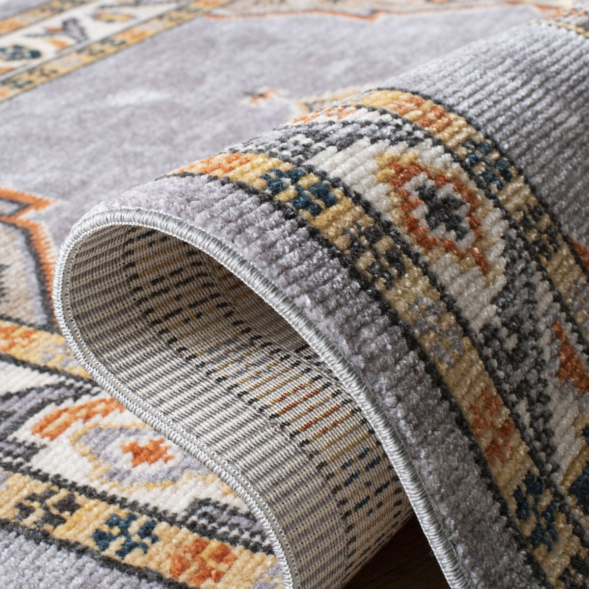 safavieh clearance farmhouse 800 fmh830e grey orange rug