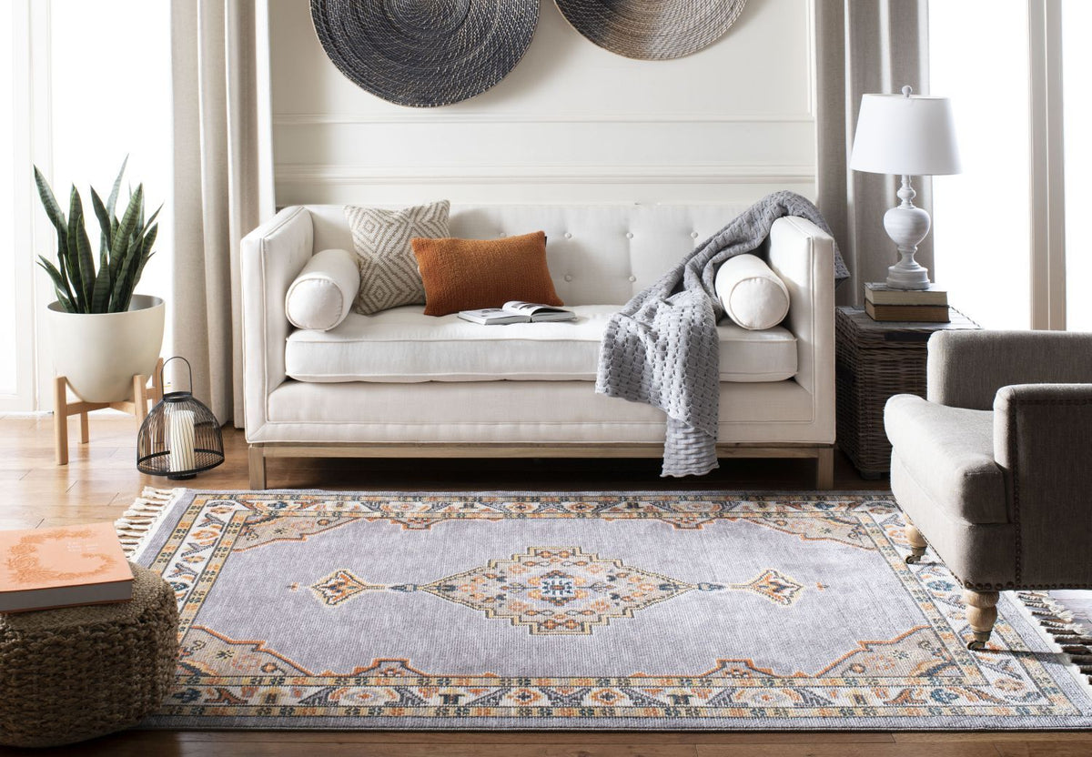 safavieh clearance farmhouse 800 fmh830e grey orange rug