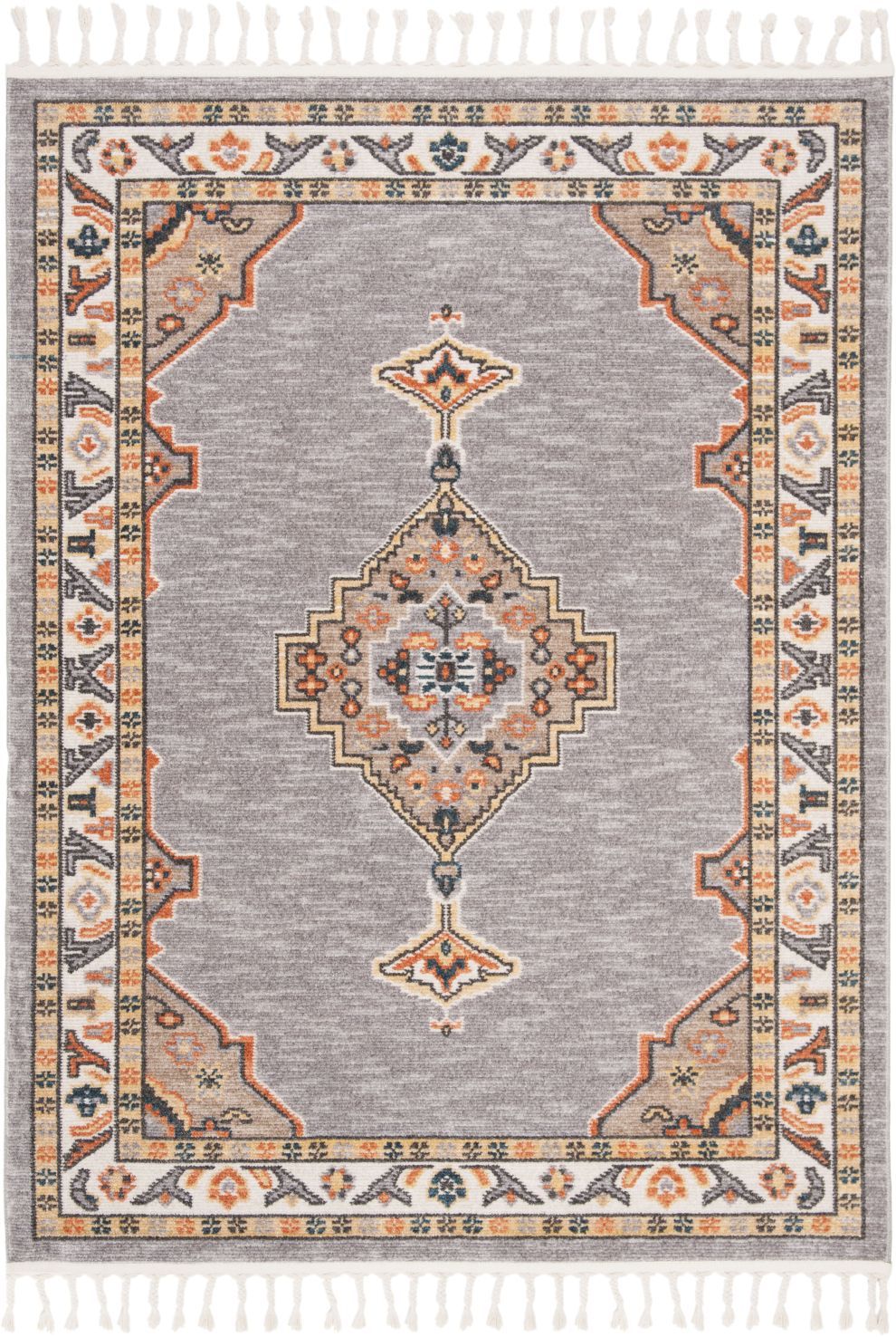 safavieh clearance farmhouse 800 fmh830e grey orange rug