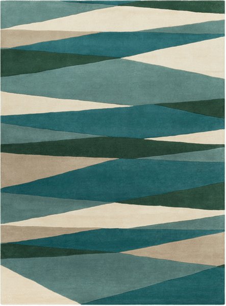 Surya Rug Co. Forum Teal Rug | Ivory Rugs | Rugs Done Right 